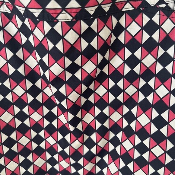 Nivo by Lanctot Pink Navy Geometric Athletic Golf Skort Skirt - Picture 4 of 8